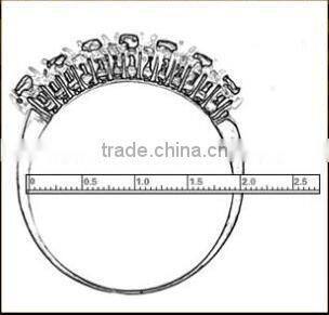 925 sterling silver and Blue Sapphire jewelry ring for wedding party women