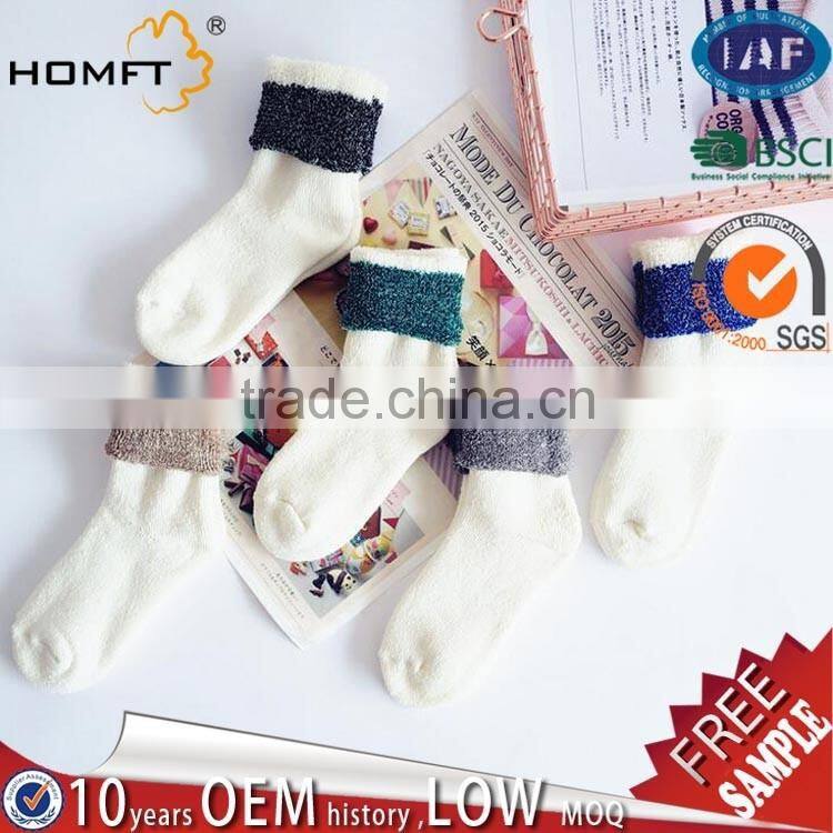 Autumn pinstripe cotton youngth low tide fashion socks