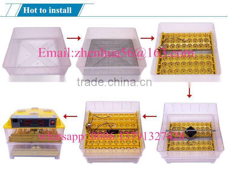 Fully automatic domestic poultry eggs incubator with humidifier/great quality egg incubator
