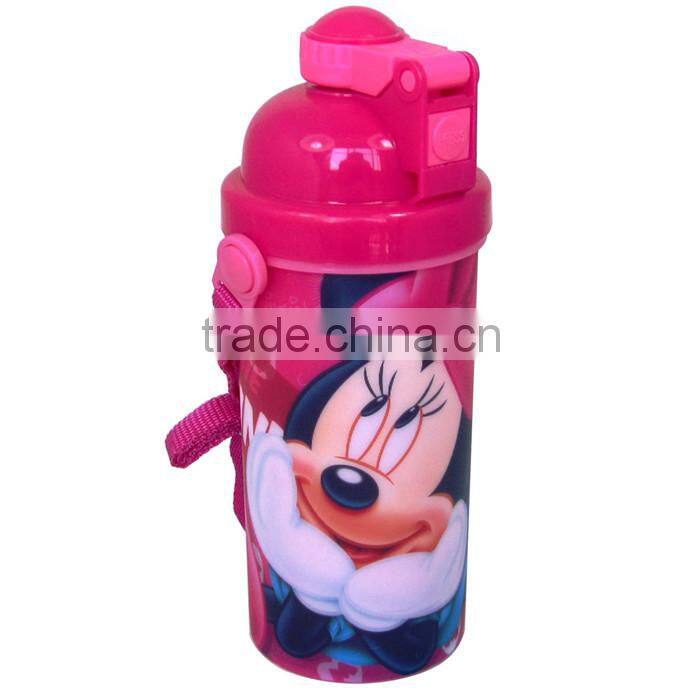 Environmentally Friendly Material sport water bottle plastic, Cartoon Food Grade PP 3D Plastic Water Bottle
