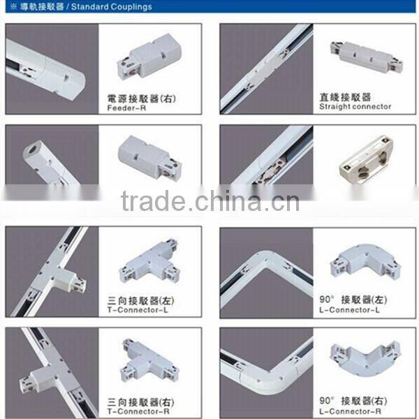 CE RoHs FCC cob dimmable 30W led track light for museum