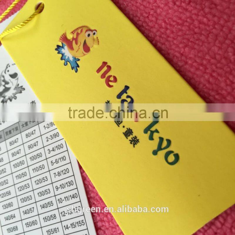 Glossy Spot UV brand logo paper hangtag