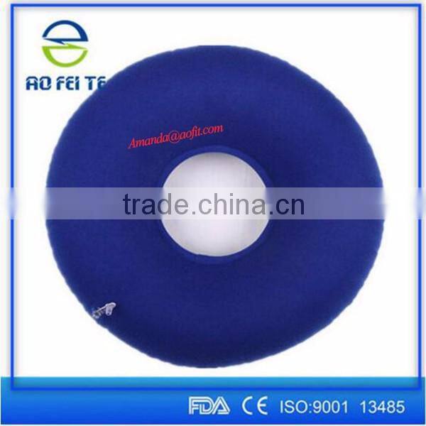 2016 best selling Inflatable Round Stadium Donut Seat Cushion with Hole for hemorrhoids