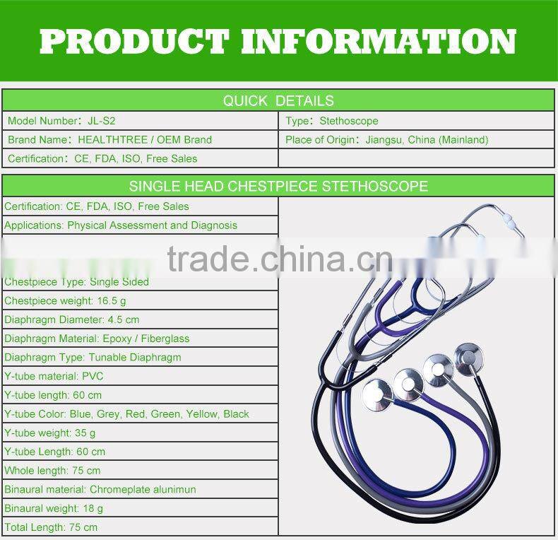 2015 home use single head stethoscope