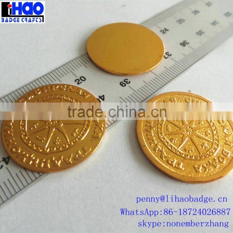 Factory High Quality Souvenir Custom Metal Brass Coin