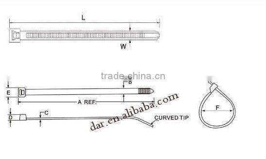 Auto Parts Nylon Cable Ties