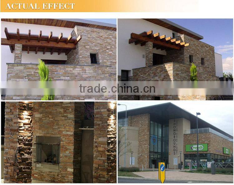 Outdoor decorative natural green quartzite stone panels