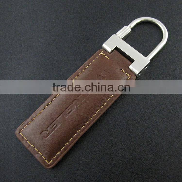Design Custom Leather Metal PU Fabric Keychains