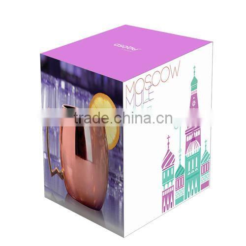 Manufacturer Moscow mule copper mug/Moscow mule copper Mugs /Solid Copper Mug/16 Onz Mug Pure 100% Copper