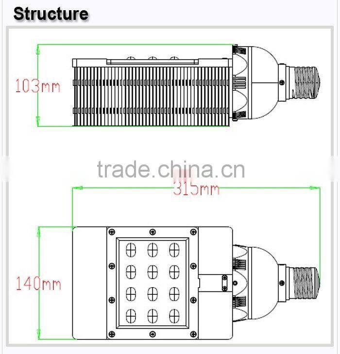 Epistar Chip 3-year Warranty LED Street Light Cases