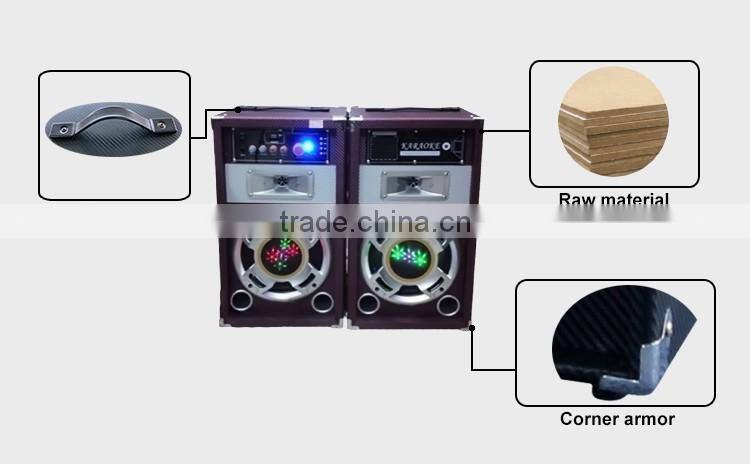 10inch Subwoofer Amplifier With USB Port LED Club Light Speaker For Karaoke