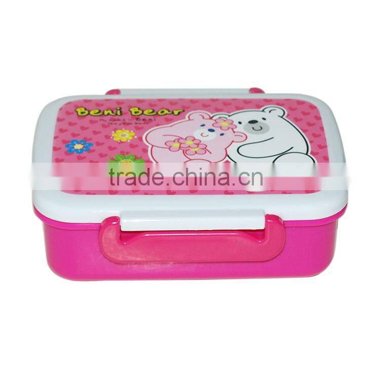 Middle size plastic divider lunch box