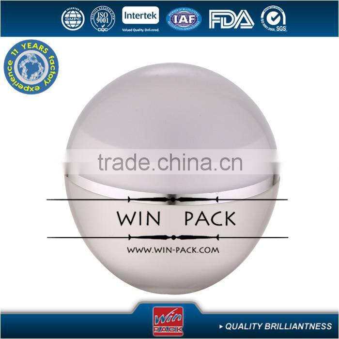 15g Set series aluminum lotion jar with shiny gold color rim,top quality materials jar