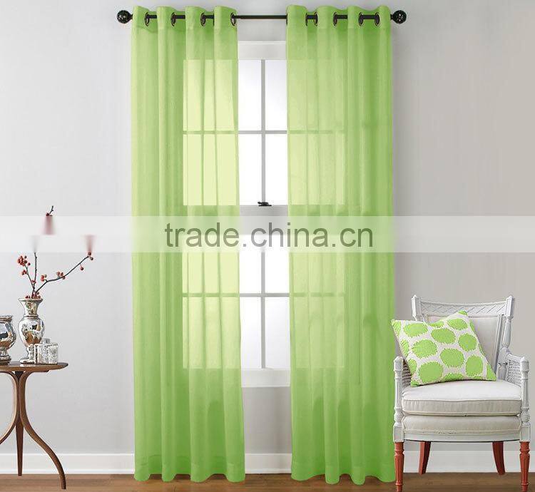 Famous Brand Home Textile Grommet Panels Sheer design Window Curtain