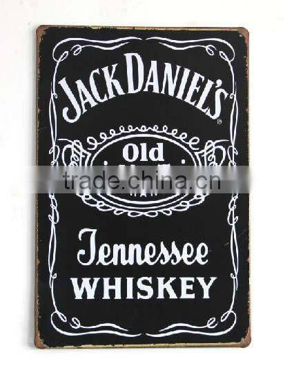 custom OEM funny vintage tin beer metal sign, vintage tin plaque