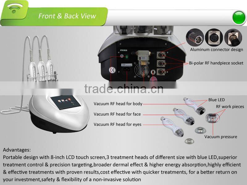 Viora reaction bi-polar rf beauty machine for body&face&eyes