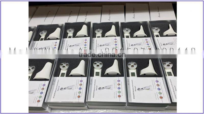 facial RF/EMS and 6 colors LED therapy Skin scrubber face use beauty equipment