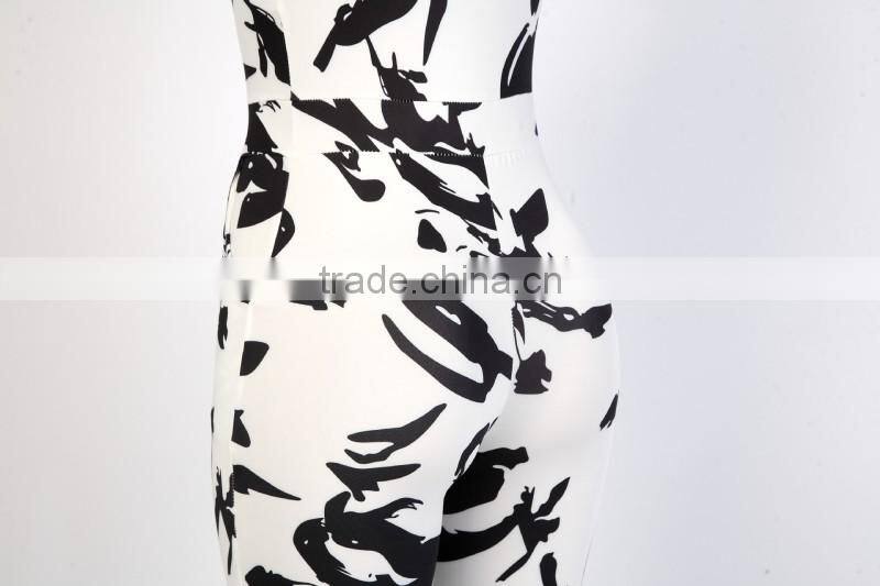 Bonvatt Sexy deep V nightclub leotard bandage pants with body clothing