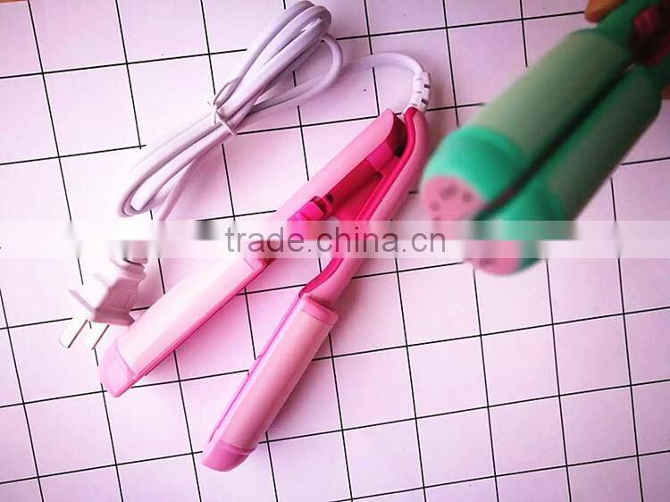 Professional Ceramic flat iron hair straightener and curler set