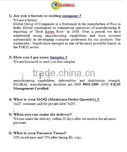 FRESH IR 8 PARBOILED RICE