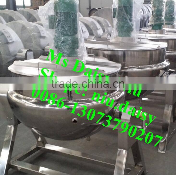 steam cooking kettle with agitator/double jacketed steam kettles/jacketed kettle mixer