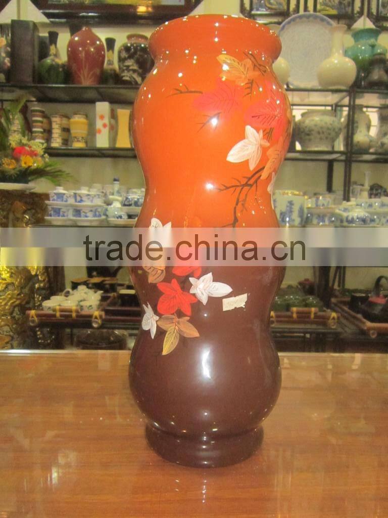 Vietnam lovely ceramic lacquer vase