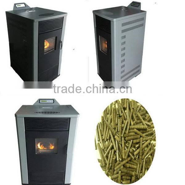 Small home wood pellet stove