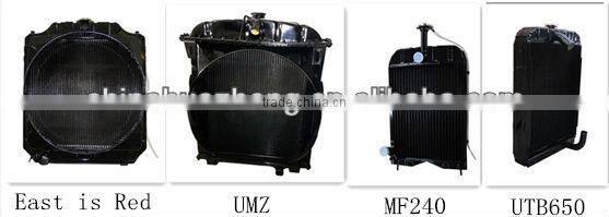 Copper&aluminum auto engine radiator for farming tractor John deere