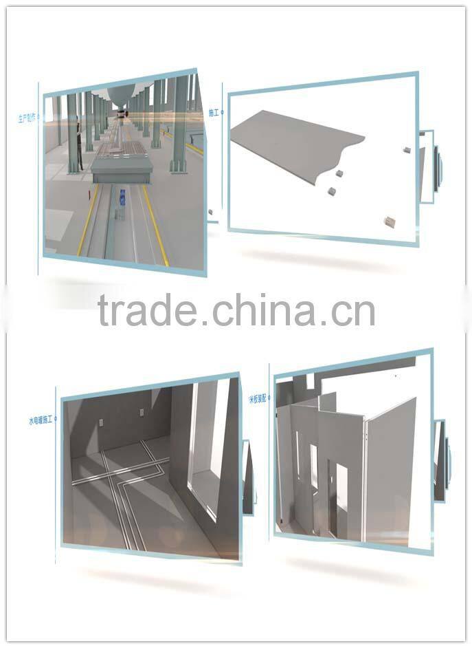 Foam Concrete Prefabricated Panel Area Saving fireproof wall partition board//building construction material