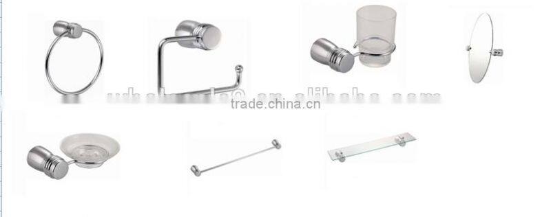 new design modern zinc alloy chrome bathroom accessory set