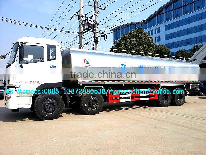 Heavy milk tanker truck milk delivery truck fresh milk tank truck 30cbm