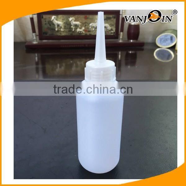 Empty 120ml 4oz PE plastic bottle for Hair dye cream packaging use