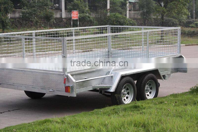 Hot selling weled tandem cage trailer 10x6/12x6