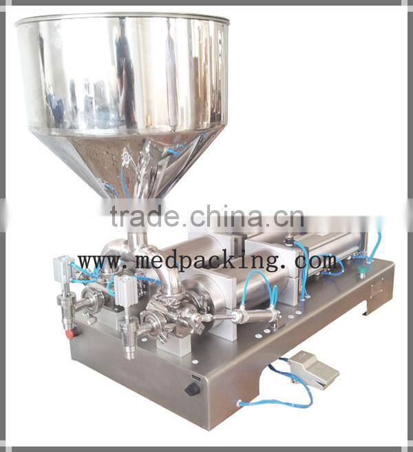10-300ml Double Heads Pneumatic Shampoo Cream Honey Filling Machine