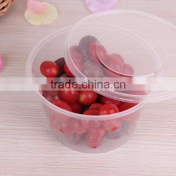1000ml rectangular disposable clear fruit container