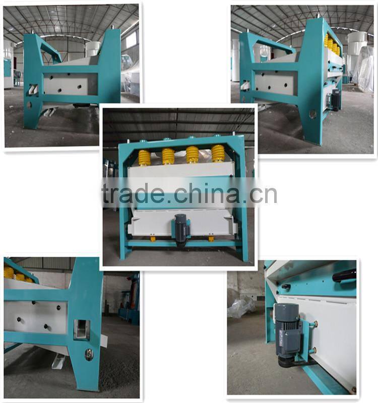 rotary flat screen grain sieving machine
