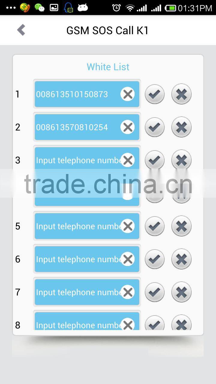 elderly care Emergency Call alarm System gsm auto dialer