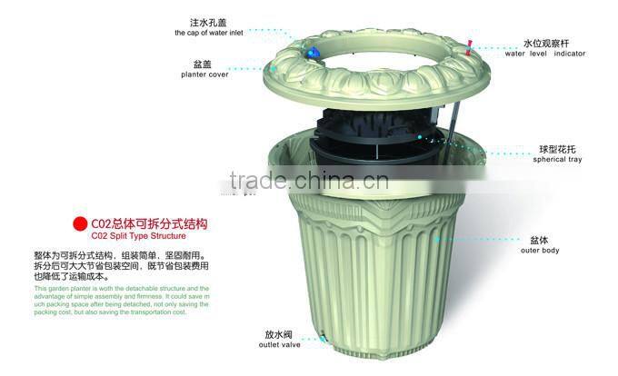 neoclassicism garden planter C-02A