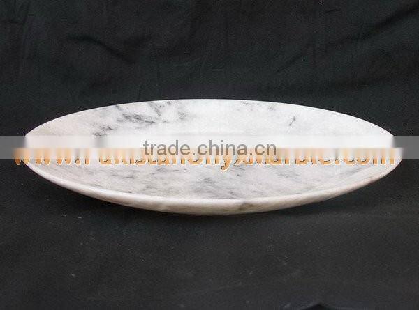 FINE QUALITY MARBLE PLATES HANDICRAFTS