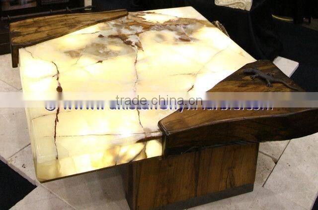 Pakistan Best Price BACKLIT ONYX TABLES DINNG TABLE COFFEE TABLES