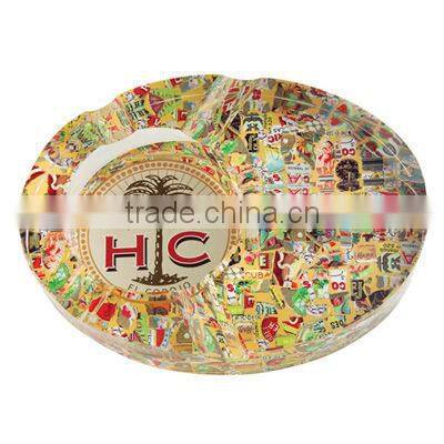 portable sticker crystal cigarette ashtray