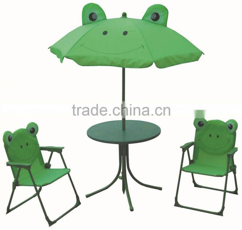 Hot selling kids folding chair umbrella and table used for garden and beach