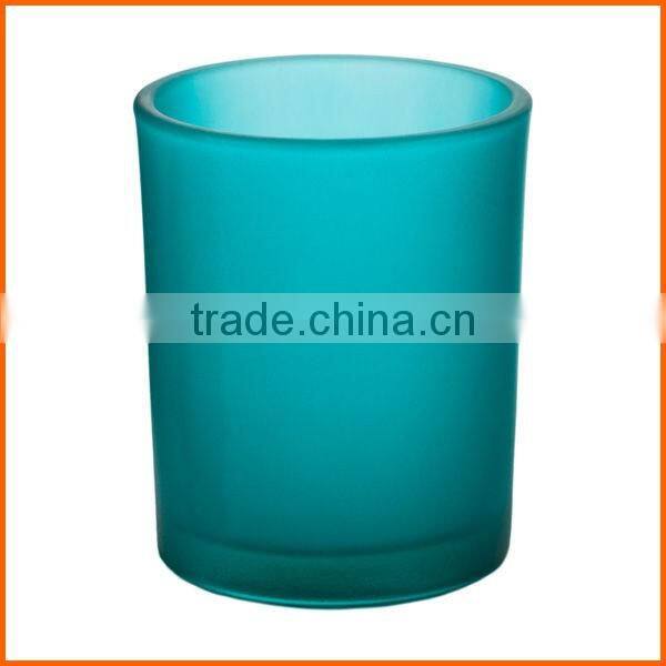 Customized colorful frosted glass cup