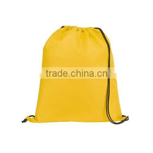 cheap promotion 210D polyester drawstring backpack bag