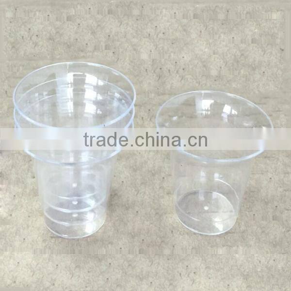 Mini clear plastic communion cup