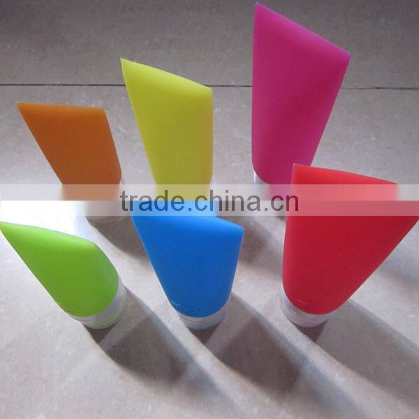 Squeezable Silicone Containers For Liquids Refillable Travel Bottles