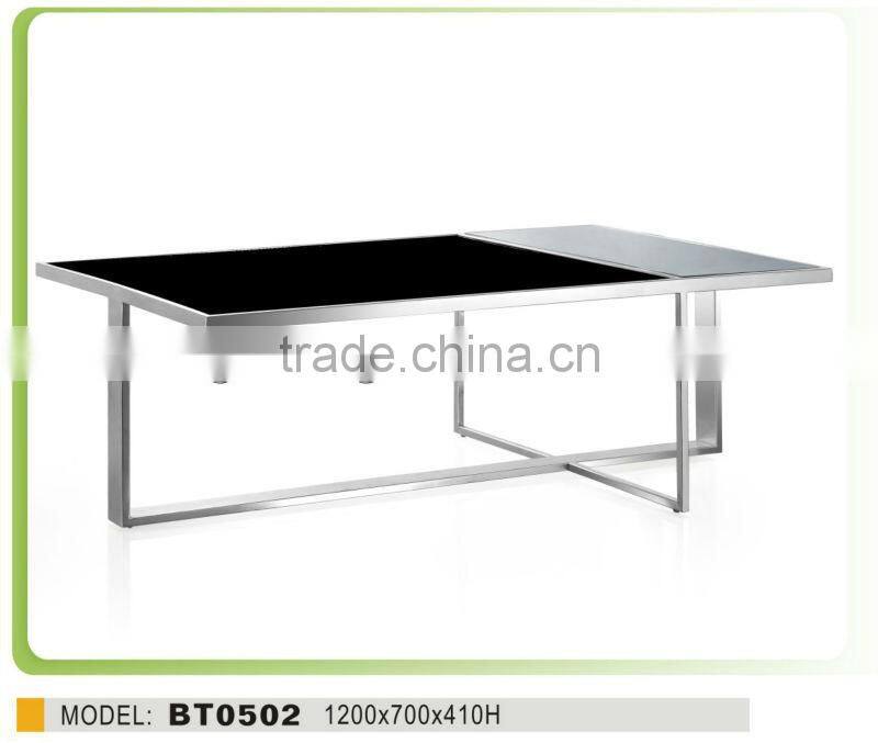 stainless steel coffee table BT0502 living room table design