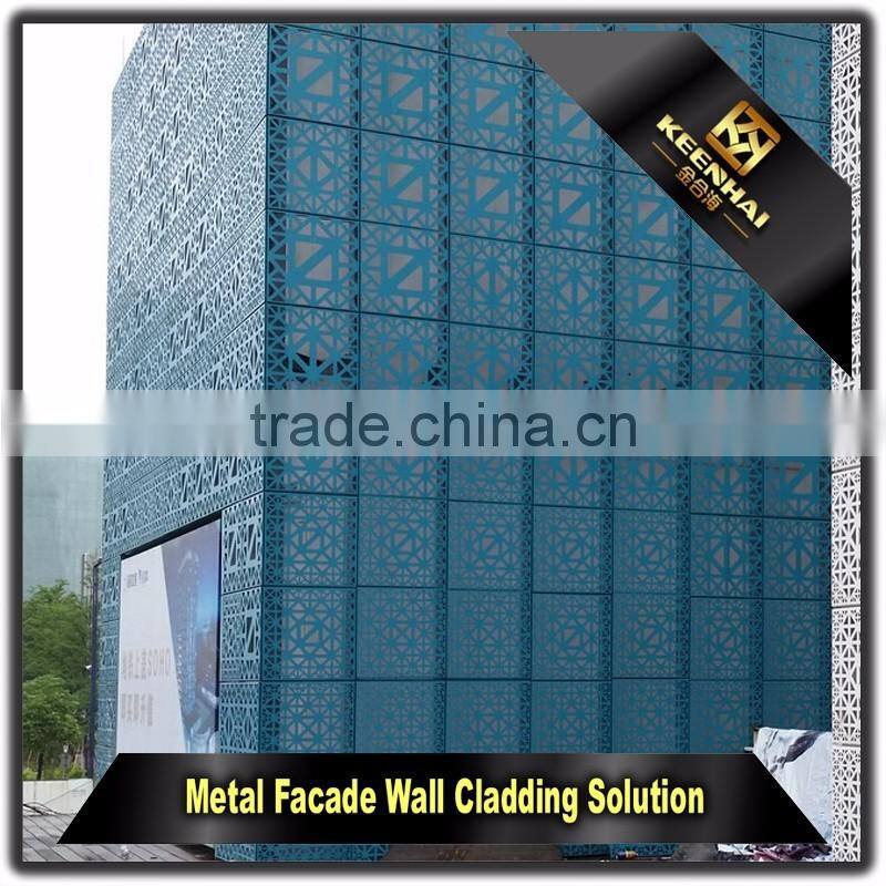 Hollow Out Panels Decorative Outdoor Sheet Metal Aluminum Wall Covering