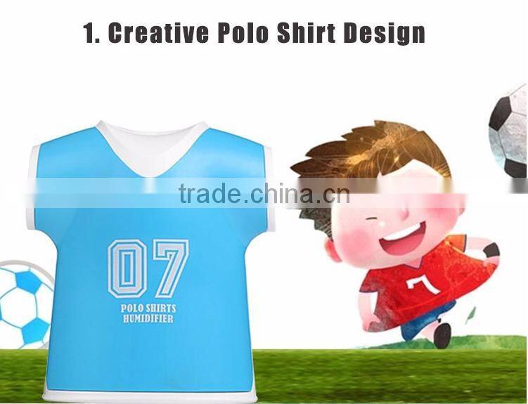New Creative Shirt Design House Mini Humidifier, USB Desktop Electric Polo Shirts Air Humidifier For Wholesale