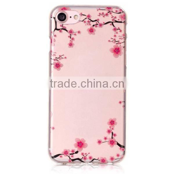 Custom design TPU soft phone case for iphone7, IMD technology phone case,IMD back cover for iphone7